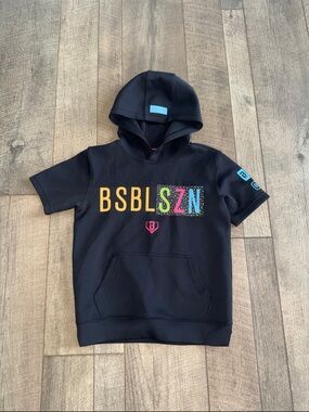Baseball Lifestyle 101 Midnight Sundae Short Sleeve Hoodie (YS)